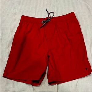 Tommy Hilfiger Bold Red Swim Trunks